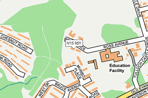 IV15 9SY map - OS OpenMap – Local (Ordnance Survey)