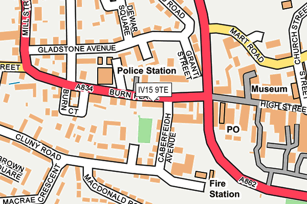 IV15 9TE map - OS OpenMap – Local (Ordnance Survey) IV15 9TE map - OS OpenMap – Local (Ordnance Survey)