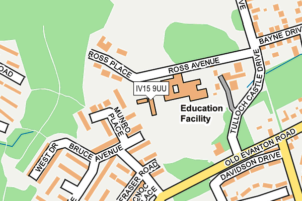 IV15 9UU map - OS OpenMap – Local (Ordnance Survey) IV15 9UU map - OS OpenMap – Local (Ordnance Survey)