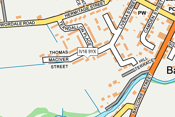 IV16 9YX map - OS OpenMap – Local (Ordnance Survey) IV16 9YX map - OS OpenMap – Local (Ordnance Survey)
