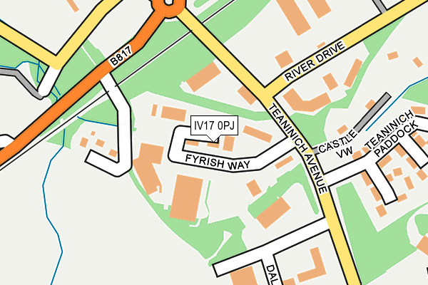 IV17 0PJ map - OS OpenMap – Local (Ordnance Survey) IV17 0PJ map - OS OpenMap – Local (Ordnance Survey)