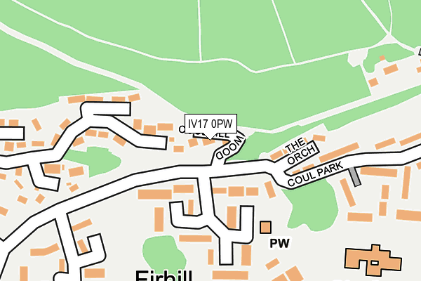 IV17 0PW map - OS OpenMap – Local (Ordnance Survey)