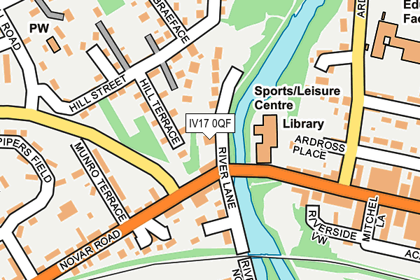 IV17 0QF map - OS OpenMap – Local (Ordnance Survey) IV17 0QF map - OS OpenMap – Local (Ordnance Survey)
