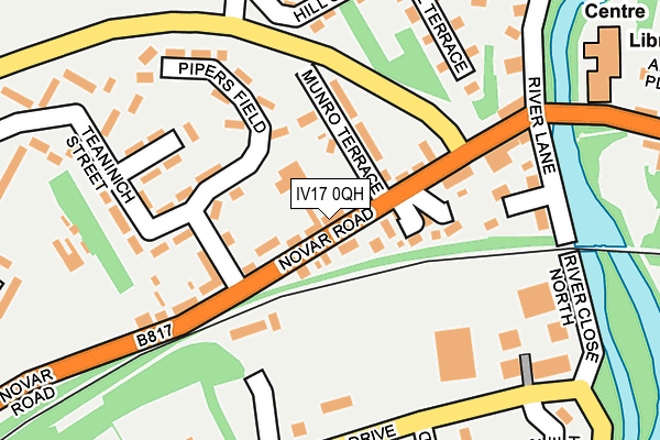 IV17 0QH map - OS OpenMap – Local (Ordnance Survey) IV17 0QH map - OS OpenMap – Local (Ordnance Survey)