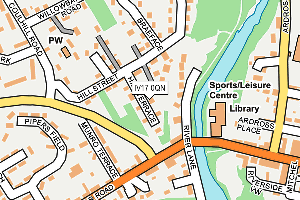 IV17 0QN map - OS OpenMap – Local (Ordnance Survey) IV17 0QN map - OS OpenMap – Local (Ordnance Survey)