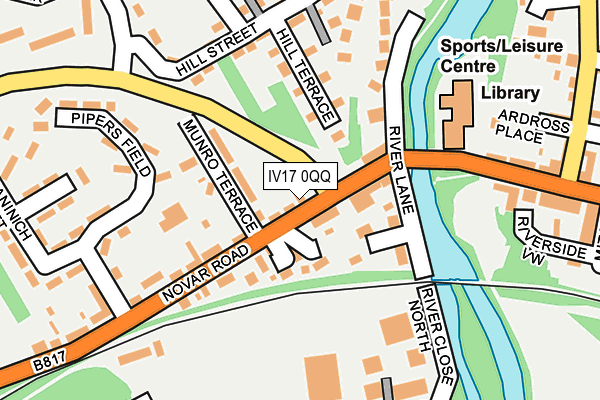 IV17 0QQ map - OS OpenMap – Local (Ordnance Survey) IV17 0QQ map - OS OpenMap – Local (Ordnance Survey)