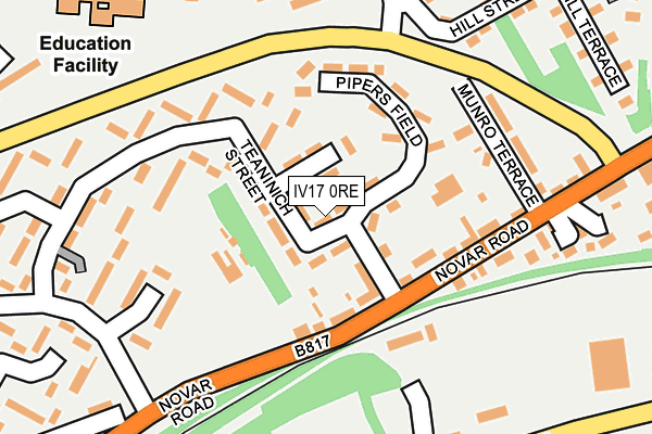 IV17 0RE map - OS OpenMap – Local (Ordnance Survey) IV17 0RE map - OS OpenMap – Local (Ordnance Survey)