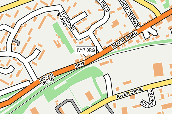 IV17 0RG map - OS OpenMap – Local (Ordnance Survey) IV17 0RG map - OS OpenMap – Local (Ordnance Survey)