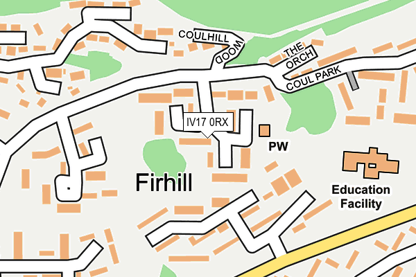 IV17 0RX map - OS OpenMap – Local (Ordnance Survey) IV17 0RX map - OS OpenMap – Local (Ordnance Survey)