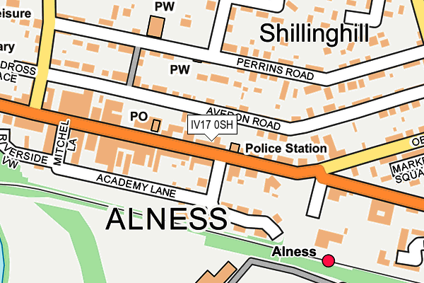 IV17 0SH map - OS OpenMap – Local (Ordnance Survey) IV17 0SH map - OS OpenMap – Local (Ordnance Survey)