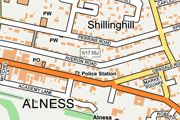 IV17 0SJ map - OS OpenMap – Local (Ordnance Survey) IV17 0SJ map - OS OpenMap – Local (Ordnance Survey)