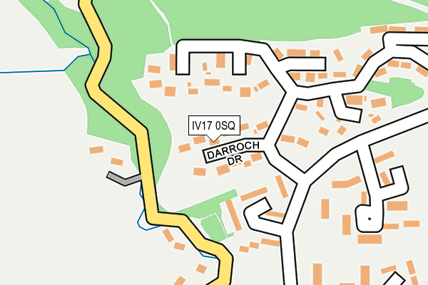 IV17 0SQ map - OS OpenMap – Local (Ordnance Survey) IV17 0SQ map - OS OpenMap – Local (Ordnance Survey)