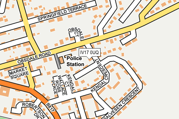 IV17 0UQ map - OS OpenMap – Local (Ordnance Survey)