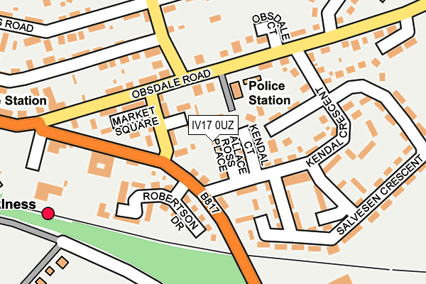 IV17 0UZ map - OS OpenMap – Local (Ordnance Survey) IV17 0UZ map - OS OpenMap – Local (Ordnance Survey)