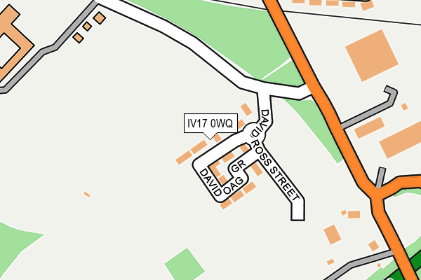IV17 0WQ map - OS OpenMap – Local (Ordnance Survey) IV17 0WQ map - OS OpenMap – Local (Ordnance Survey)