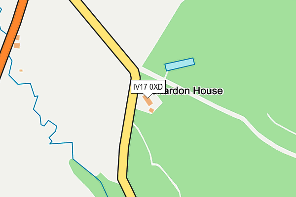 IV17 0XD map - OS OpenMap – Local (Ordnance Survey) IV17 0XD map - OS OpenMap – Local (Ordnance Survey)