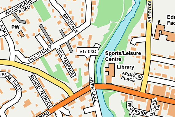 IV17 0XQ map - OS OpenMap – Local (Ordnance Survey) IV17 0XQ map - OS OpenMap – Local (Ordnance Survey)