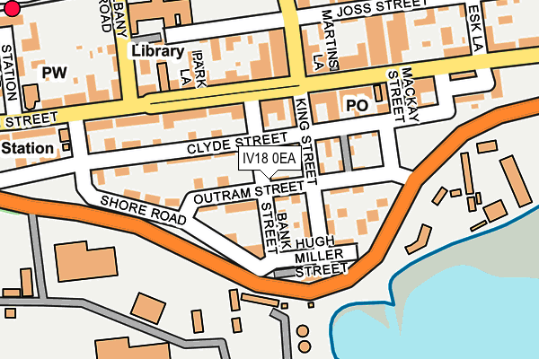 IV18 0EA map - OS OpenMap – Local (Ordnance Survey) IV18 0EA map - OS OpenMap – Local (Ordnance Survey)