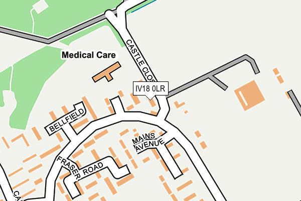 IV18 0LR map - OS OpenMap – Local (Ordnance Survey) IV18 0LR map - OS OpenMap – Local (Ordnance Survey)