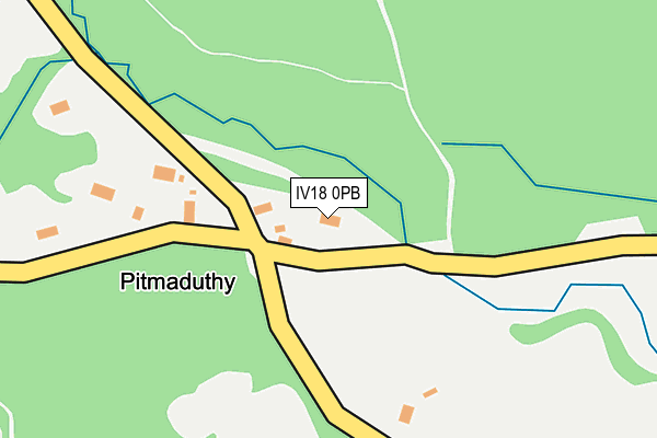 IV18 0PB map - OS OpenMap – Local (Ordnance Survey)