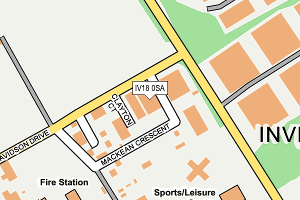 IV18 0SA map - OS OpenMap – Local (Ordnance Survey) IV18 0SA map - OS OpenMap – Local (Ordnance Survey)