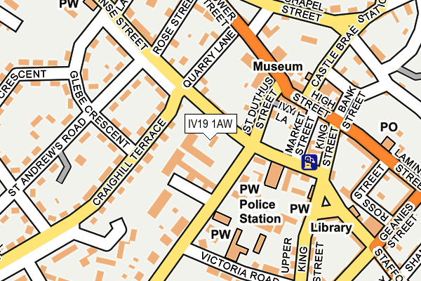IV19 1AW map - OS OpenMap – Local (Ordnance Survey) IV19 1AW map - OS OpenMap – Local (Ordnance Survey)