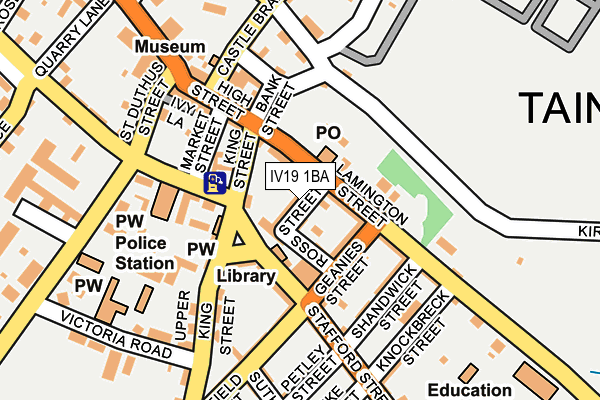 IV19 1BA map - OS OpenMap – Local (Ordnance Survey) IV19 1BA map - OS OpenMap – Local (Ordnance Survey)