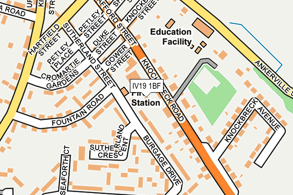 IV19 1BF map - OS OpenMap – Local (Ordnance Survey) IV19 1BF map - OS OpenMap – Local (Ordnance Survey)