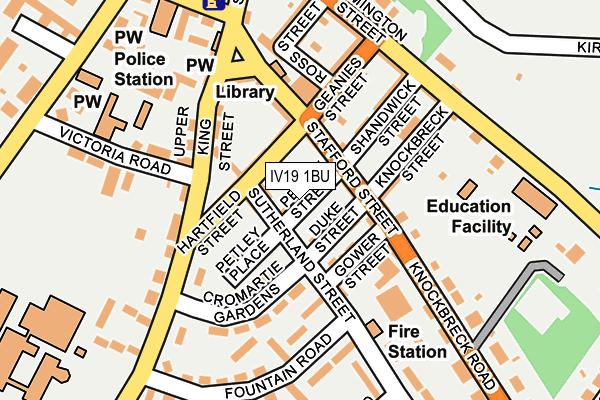 IV19 1BU map - OS OpenMap – Local (Ordnance Survey) IV19 1BU map - OS OpenMap – Local (Ordnance Survey)