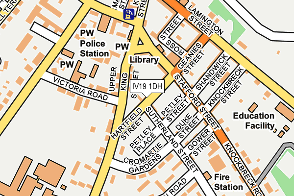 IV19 1DH map - OS OpenMap – Local (Ordnance Survey) IV19 1DH map - OS OpenMap – Local (Ordnance Survey)
