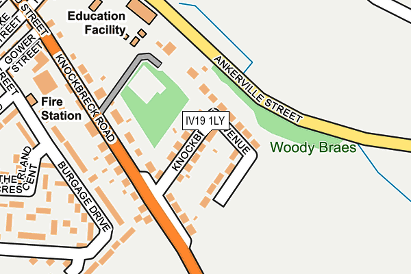 IV19 1LY map - OS OpenMap – Local (Ordnance Survey) IV19 1LY map - OS OpenMap – Local (Ordnance Survey)