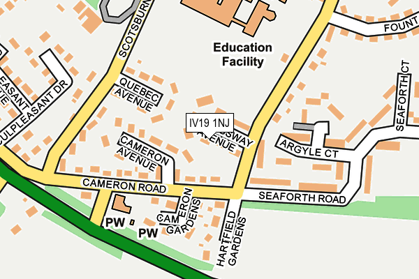 IV19 1NJ map - OS OpenMap – Local (Ordnance Survey) IV19 1NJ map - OS OpenMap – Local (Ordnance Survey)