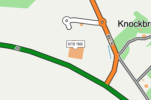 IV19 1NX map - OS OpenMap – Local (Ordnance Survey) IV19 1NX map - OS OpenMap – Local (Ordnance Survey)