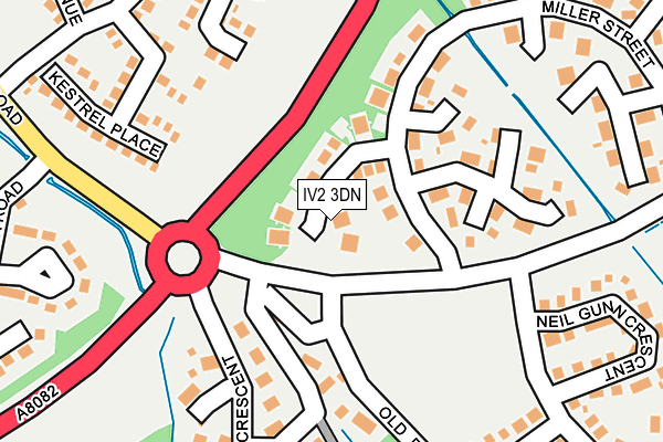 IV2 3DN map - OS OpenMap – Local (Ordnance Survey) IV2 3DN map - OS OpenMap – Local (Ordnance Survey)