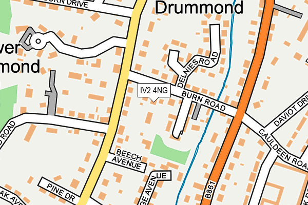 IV2 4NG map - OS OpenMap – Local (Ordnance Survey) IV2 4NG map - OS OpenMap – Local (Ordnance Survey)