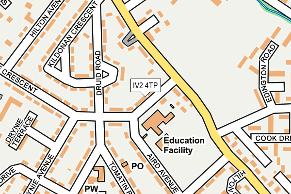 IV2 4TP map - OS OpenMap – Local (Ordnance Survey) IV2 4TP map - OS OpenMap – Local (Ordnance Survey)