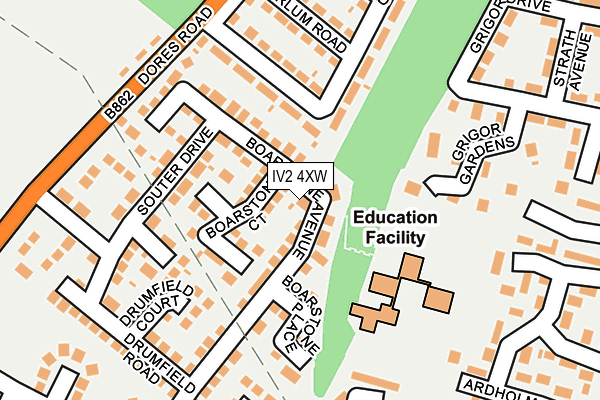IV2 4XW map - OS OpenMap – Local (Ordnance Survey) IV2 4XW map - OS OpenMap – Local (Ordnance Survey)