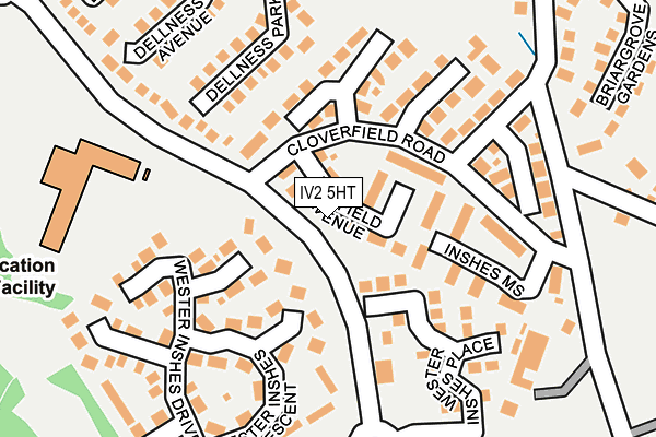 IV2 5HT map - OS OpenMap – Local (Ordnance Survey) IV2 5HT map - OS OpenMap – Local (Ordnance Survey)