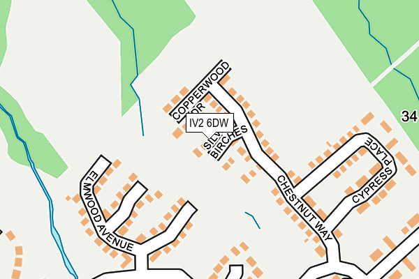 IV2 6DW map - OS OpenMap – Local (Ordnance Survey) IV2 6DW map - OS OpenMap – Local (Ordnance Survey)