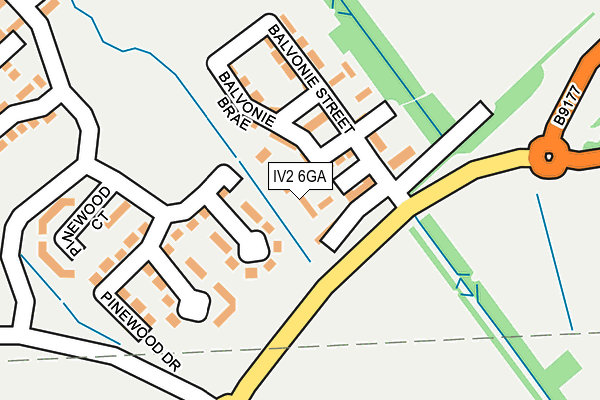 IV2 6GA map - OS OpenMap – Local (Ordnance Survey) IV2 6GA map - OS OpenMap – Local (Ordnance Survey)