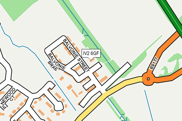 IV2 6GF map - OS OpenMap – Local (Ordnance Survey) IV2 6GF map - OS OpenMap – Local (Ordnance Survey)