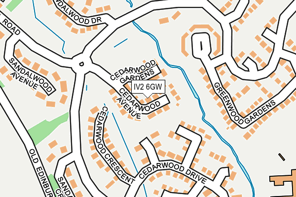 IV2 6GW map - OS OpenMap – Local (Ordnance Survey) IV2 6GW map - OS OpenMap – Local (Ordnance Survey)