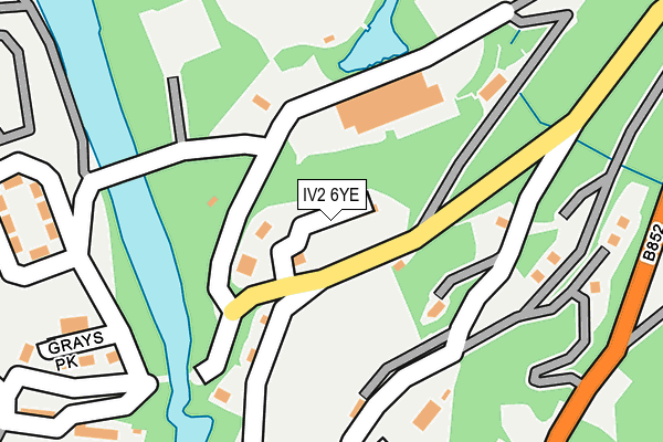 IV2 6YE map - OS OpenMap – Local (Ordnance Survey) IV2 6YE map - OS OpenMap – Local (Ordnance Survey)