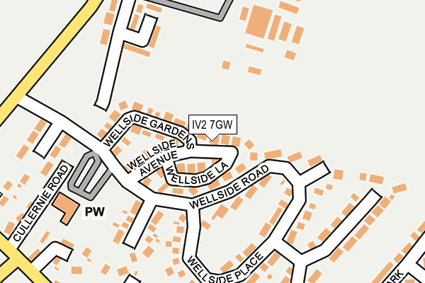 IV2 7GW map - OS OpenMap – Local (Ordnance Survey) IV2 7GW map - OS OpenMap – Local (Ordnance Survey)