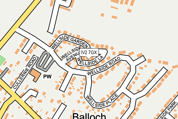 IV2 7GX map - OS OpenMap – Local (Ordnance Survey) IV2 7GX map - OS OpenMap – Local (Ordnance Survey)