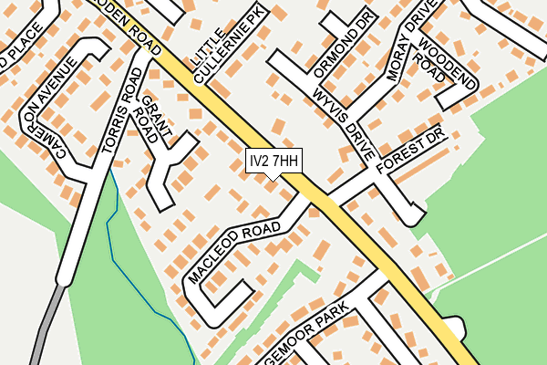 IV2 7HH map - OS OpenMap – Local (Ordnance Survey) IV2 7HH map - OS OpenMap – Local (Ordnance Survey)