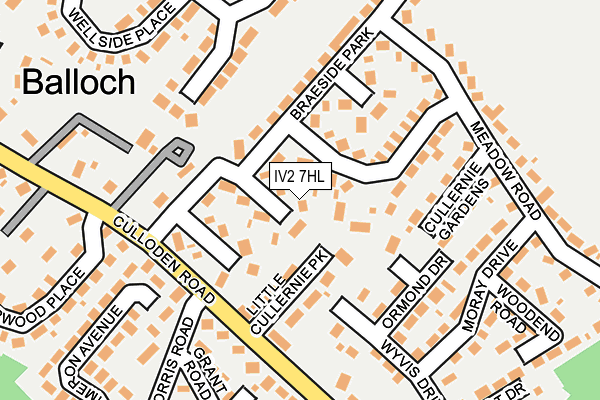 IV2 7HL map - OS OpenMap – Local (Ordnance Survey) IV2 7HL map - OS OpenMap – Local (Ordnance Survey)