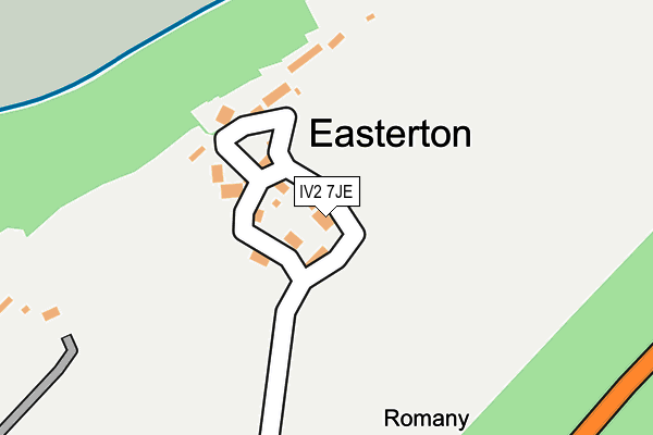 IV2 7JE map - OS OpenMap – Local (Ordnance Survey) IV2 7JE map - OS OpenMap – Local (Ordnance Survey)