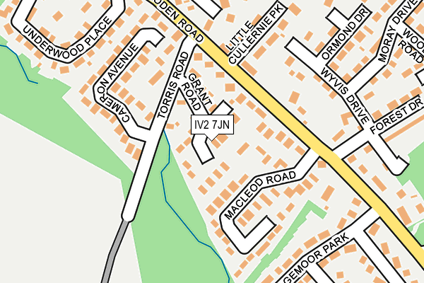 IV2 7JN map - OS OpenMap – Local (Ordnance Survey) IV2 7JN map - OS OpenMap – Local (Ordnance Survey)