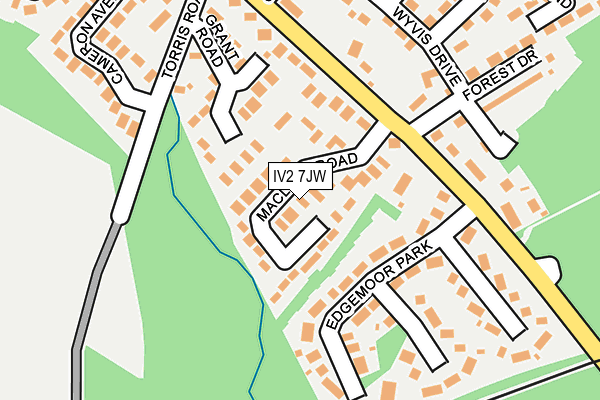 IV2 7JW map - OS OpenMap – Local (Ordnance Survey) IV2 7JW map - OS OpenMap – Local (Ordnance Survey)